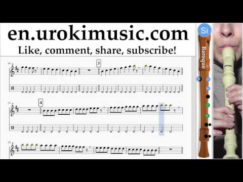 How to Play Recorder B. Shakira Can't Remember to Forget You Part#1 Melody School Learn Class