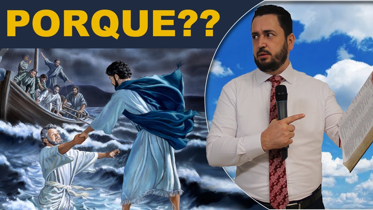 Porque Pedro afundou ao invés de  Andar sobre as águas?