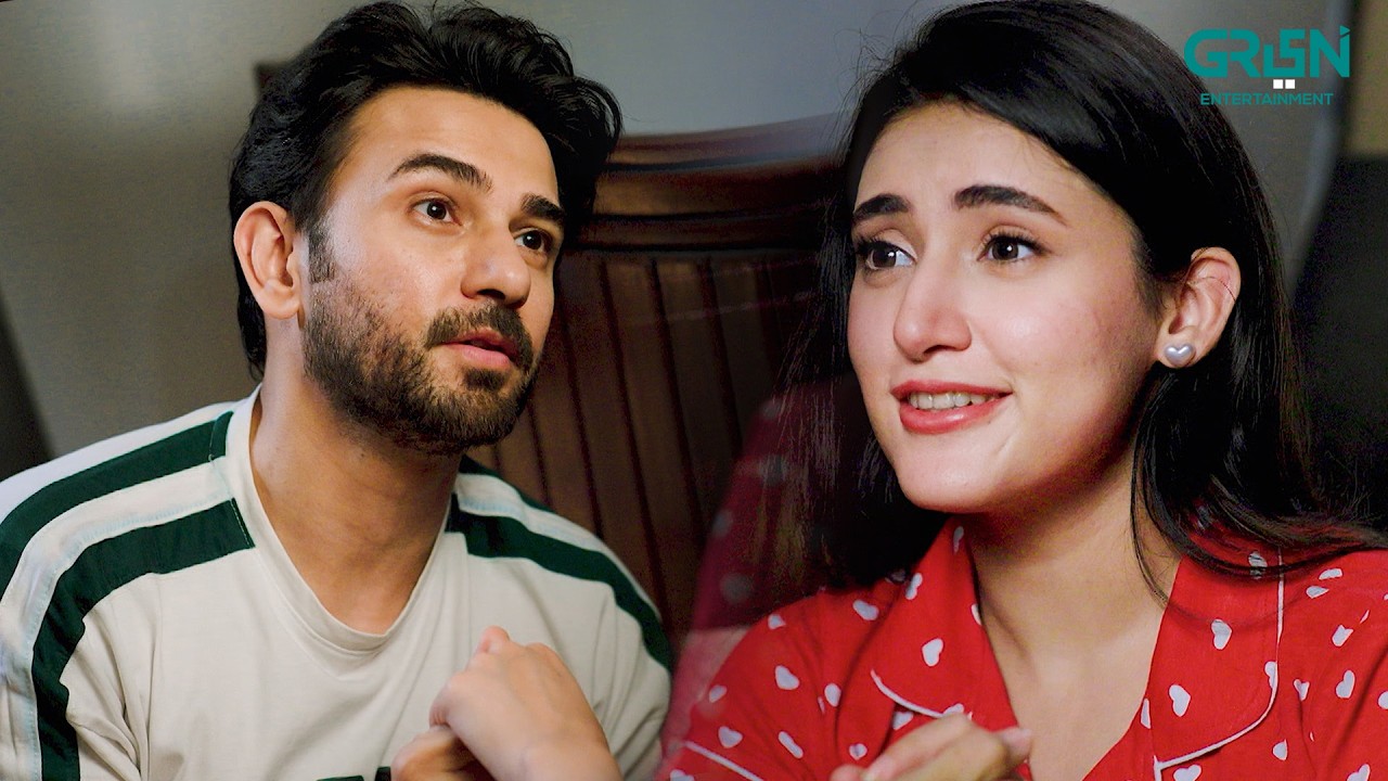 Couple Romance 💞 Sahar Hashmi - Ali Ansari | Saiyyan Thanedaar | Green TV