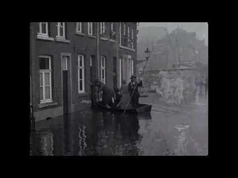 Januari 1926: hoogwater Maas zet dorpen en landbouwgronden blank