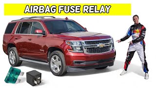 CHEVROLET TAHOE SUBURBAN AIRBAG LIGHTS FUSE RELAY LOCATION REPLACEMENT 2015 2016 2017 2018 2019 2020