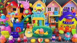 11 Minutes Satisfying with Unboxing Peppa Pig Playground & Swimming Pool Toys Set Review | ASMR