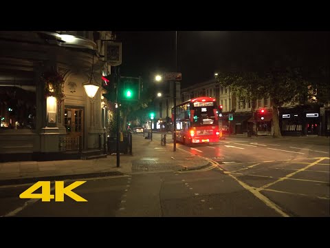 4am walk in West London【4K】