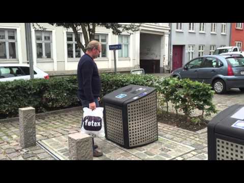 Undergrundscontainer og elektronisk adgangskontrol