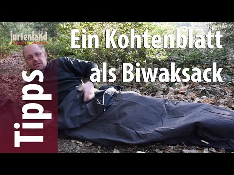 Kohtenblatt als Biwaksack - Jurtenland