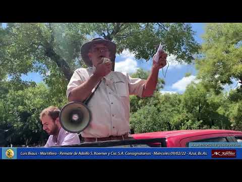 09-02-22 - Luis Biaus - Martillero - Remate de Adolfo S. Koerner y Cía. S.A. -  Azul, Bs.As.