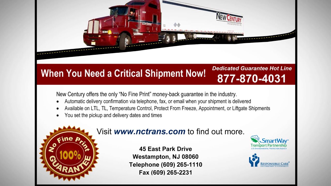 New Century Transportation Company Video