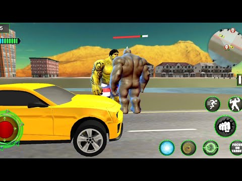 Incredible Monster Superhero City Battle - Hulk Vs Red Monster Vs Super Villains Vs Robot - GamePlay