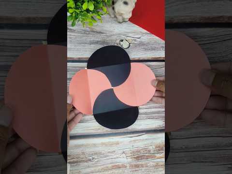 Super Easy Circle Envelope Card 🤩/Day 18/30 Crafting Challenge ❤️#diycrafts #papercraft