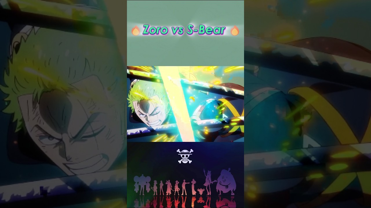 Zoro vs S-Bear #anime #animeshorts #music