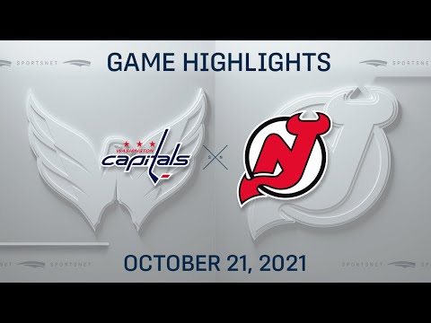NHL Highlights | Capitals vs. Devils - Oct. 21, 2021