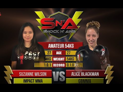 Shock N Awe 32 Amateur Catchweight MMA - Suzanne Wilson vs Alice Blackman