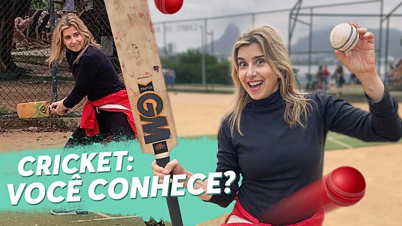 CRICKET: ESPORTE PARA INGLÊS, AUSTRALIANO, BRASILEIRO, AMERICANO...VER E JOGAR! Com #MylenaCiribelli