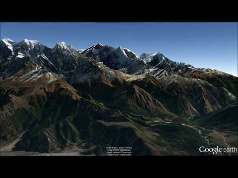 Annapurna Massif and Dhaulagiri Fly-Over 3D Tour  - Google Earth