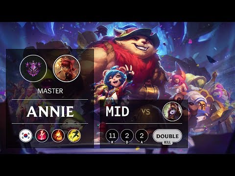 Annie Mid vs Lulu - KR Master Patch 9.24