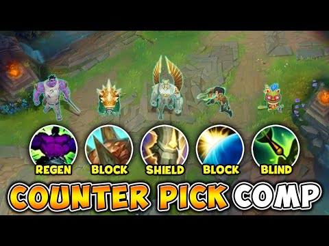 LEAGUE OF LEGENDS BUT WE COUNTER PICK THE WHOLE ENEMY TEAM