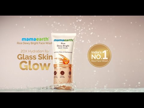 Mamaearth Rice Dewy Bright Face Wash | 20X Hydration For Glass Skin Glow