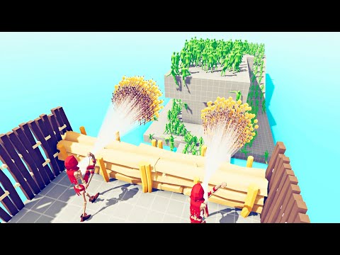 Zombie 100 Units vs God Units - Totally Accurate Battle Simulator TABS