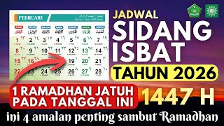 Download lagu 🔴 TERBARU !! 1 RAMADHAN 2026 1447 H JATUH PADA TANGGAL - SIDANG ISBAT AWAL RAMADHAN - AMALAN - DOA mp3