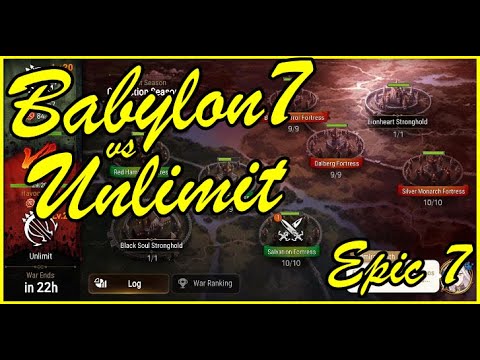 [ENG] Epic 7 - Guild War - Babylon7 vs. Unlimit (2022-01-03)