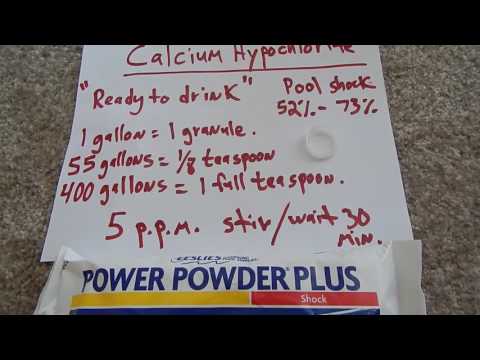 014 calcium hypoclorite for water treatment