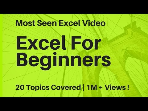 Learn Basic Excel Skills For Beginners || Part 1