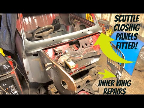 89 CLASSIC MINI RESTORATION - INNER WING REPAIRS & SCUTTLE CLOSING PANELS
