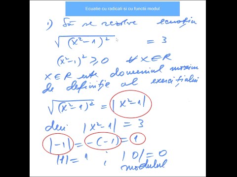 12 - 05 - 2023 - Ecuatie cu radicali -  Functia modul