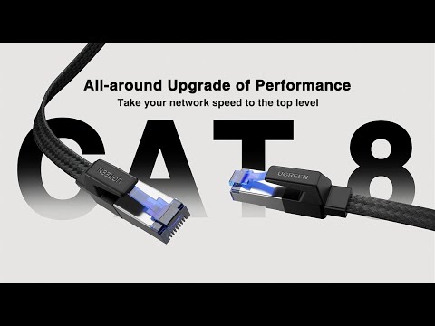 UGREEN Cat 8 Ethernet Cable | 40Gbps 2000Mhz Internet Cable