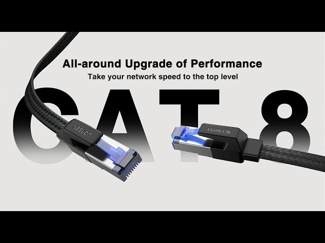 Vídeo relacionado con UGREEN Cable Ethernet Red RJ45 Lan Cat 8 40Gbps 2000MHz Plano Trenzado Nylon, Compatible con Steam Deck PS5 PS4 Xbox X S PC Box Router Servidor NAS Cat 7 Cat 6 Cat 5, 1M