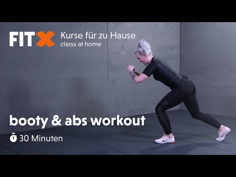 booty & abs workout | 30 Minuten | FitX-Kurse für zu Hause: classx at home