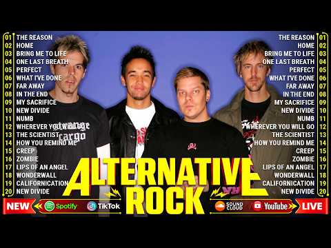Hoobastank, Keane, Oasis, Coldplay, Audioslave, 3 Doors Down | Best Alternative Rock Songs 2000s