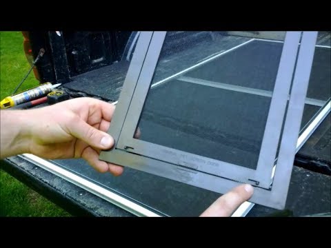 How To Install A Pet Door In A Screen Door