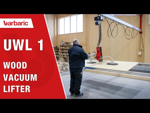 Barbaric UniWood UWL 1 Vacuum Lifter + WSK Wall-Mounted Jib Crane