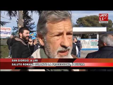 SAN GIORGIO A LIRI, SALUTO ROMANO DURANTE LA PROCESSIONE À BUFERA