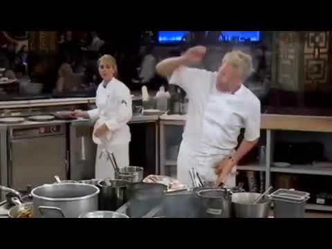 Gordon Ramsay smashing salmon compilation