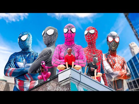 PRO 5 SUPERHERO TEAM || Hey Kid Spider-Man , Go To Trainning Nerf Gun !!! ( Funny Action Real Life )