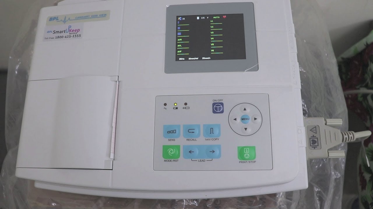 BPL 6208 ECG Machin,Best ECG Machine 2020 in India.