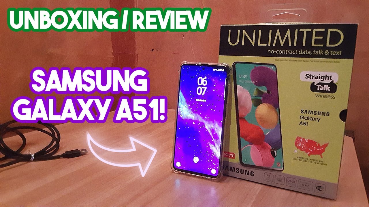 SAMSUNG GALAXY A51 FROM STRAIGHT TALK | UNBOXING/REVIEW IN 2021!