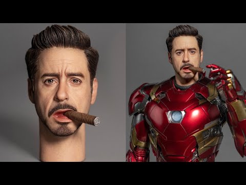 New Ironman Tony Stark with cigar Head Sculpt 1/6 scale revealed Image Studio