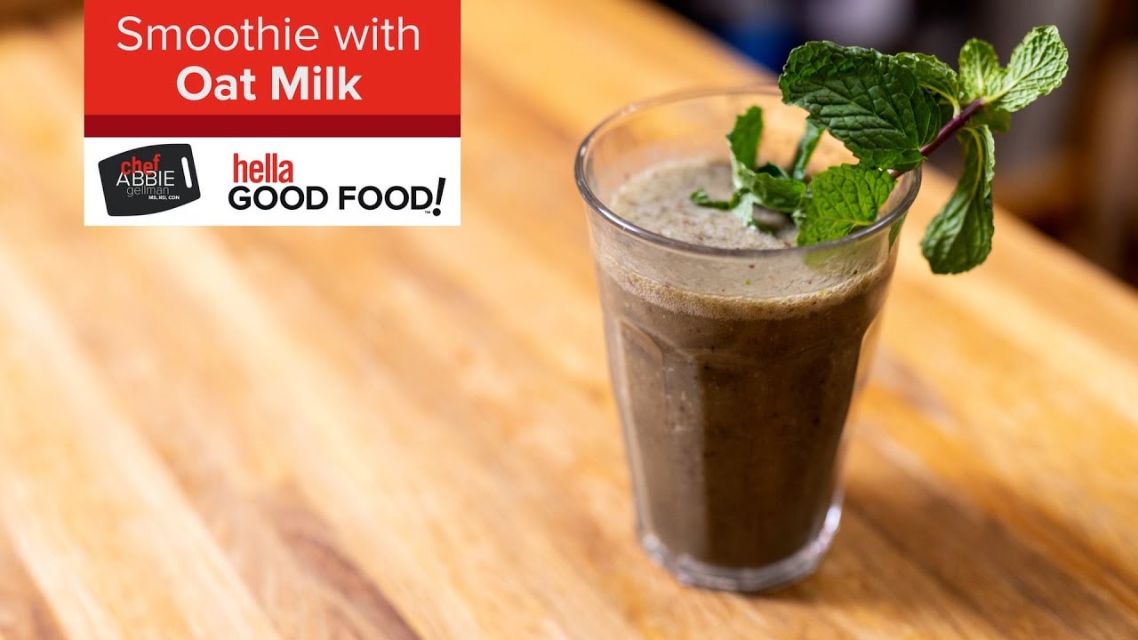 EASY Oat Milk Smoothie That Works Every Time (with any fruit you like!)