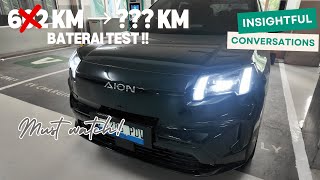 AION V Failed to Reach 602 KM?! ⚡️ Real Battery Test from 100% to 8% ONLY ••• KM