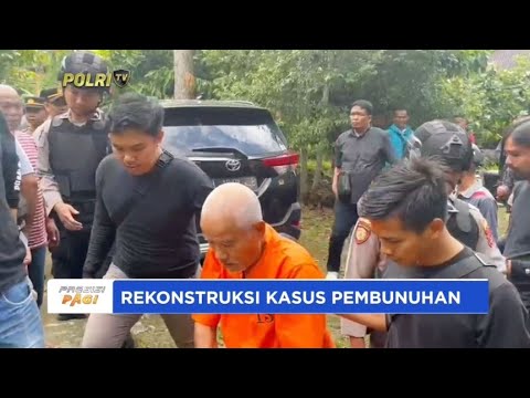 POLRES SAWAHLUNTO REKONSTRUKSI KASUS PEMBUNUHAN
