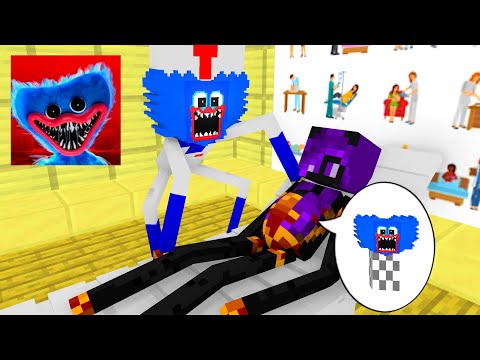 Minecraft, CUTE GIRL CHALLENGE + DOCTOR HUGGY WUGGY POPPY - MONSTER SCHOOL