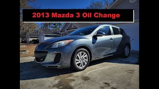 2013 Mazda 3 Oil Change/2.0 SKYACTIV #mazda #mazda3 #oilchange
