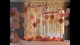 Backdrop ฉากถ่ายรูปตามแบบ ซุ้มถ่ายรูปราคา 10,000ถ้วนไม่มีเกิน ได้ทุกสิ่งตามรูป2Bwedding@นาทอง