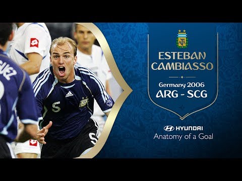 Esteban Cambiasso Goal | Argentina v Serbia & Montenegro | 2006 FIFA World Cup