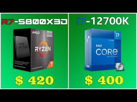 Ryzen R7 5800X3D vs Core i7 12700k with RTX 3080 and RTX 3060