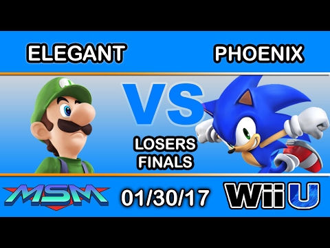 MSM 83 - Elegant (Luigi) Vs. Phoenix (Sonic) Losers Finals - Smash Wii U