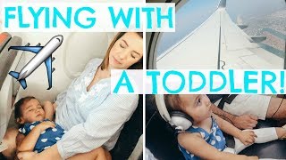 TIPS FOR FLYING WITH A TODDLER | TRAVELING WITH A LAP CHILD | Hayley Paige